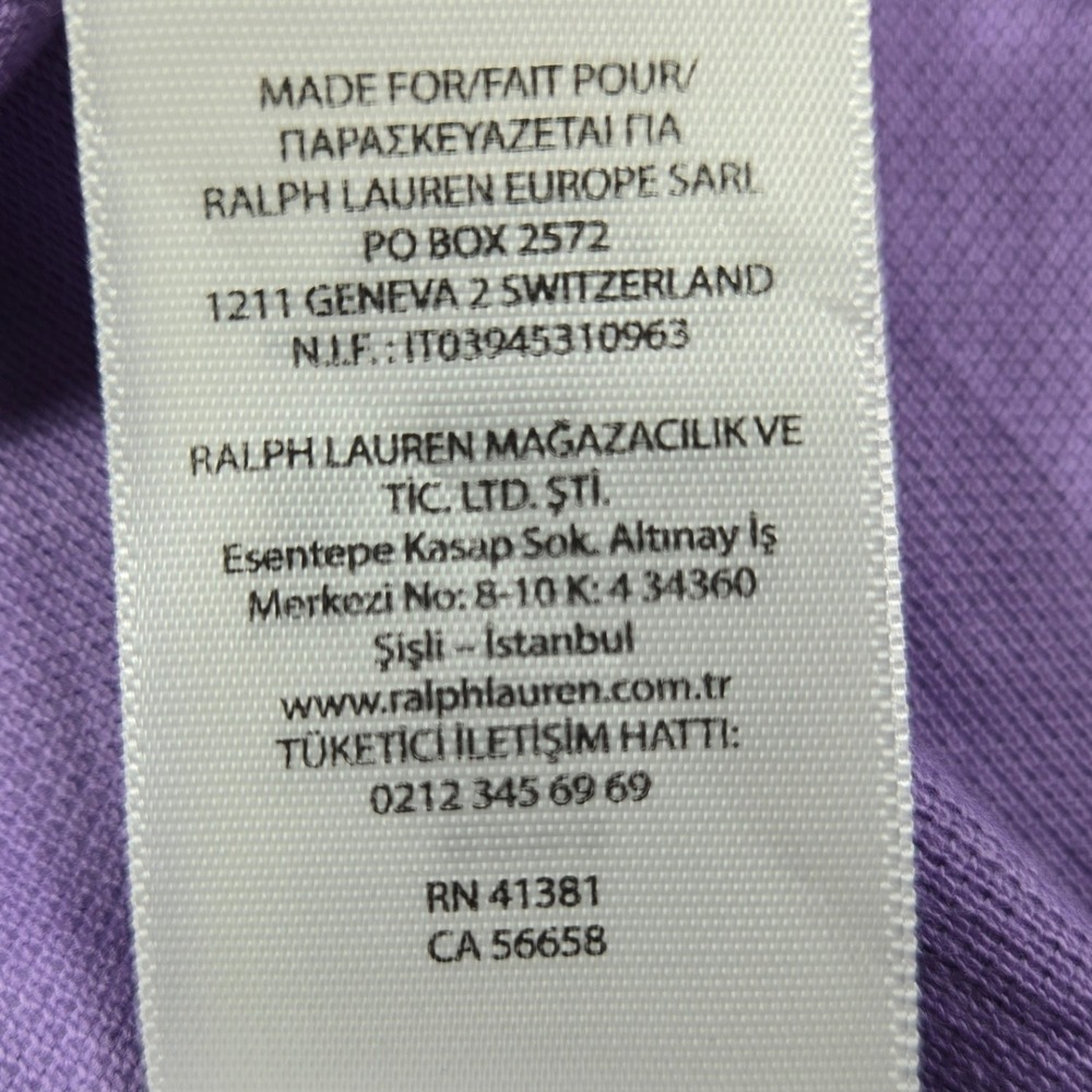 Ralph Lauren Polo Shirt Womens XS Classic Fit Wisteria Purple Short Sleeve NWT - Picture 9 of 10